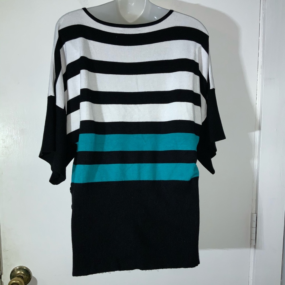 SPENSE STRIPED DOLMAN STYLE SWEATER SZ L - Picture 2 of 8